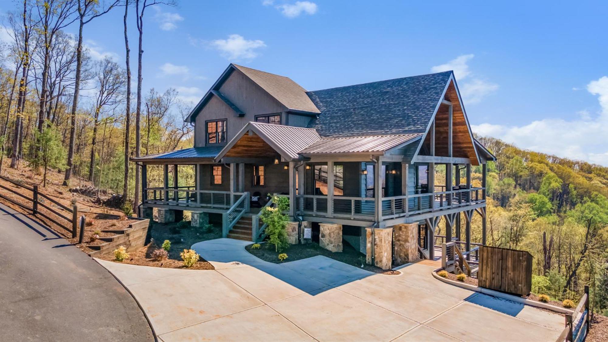 Mountain Air - Luxury Mountain View Cabin Blue Ridge Luaran gambar