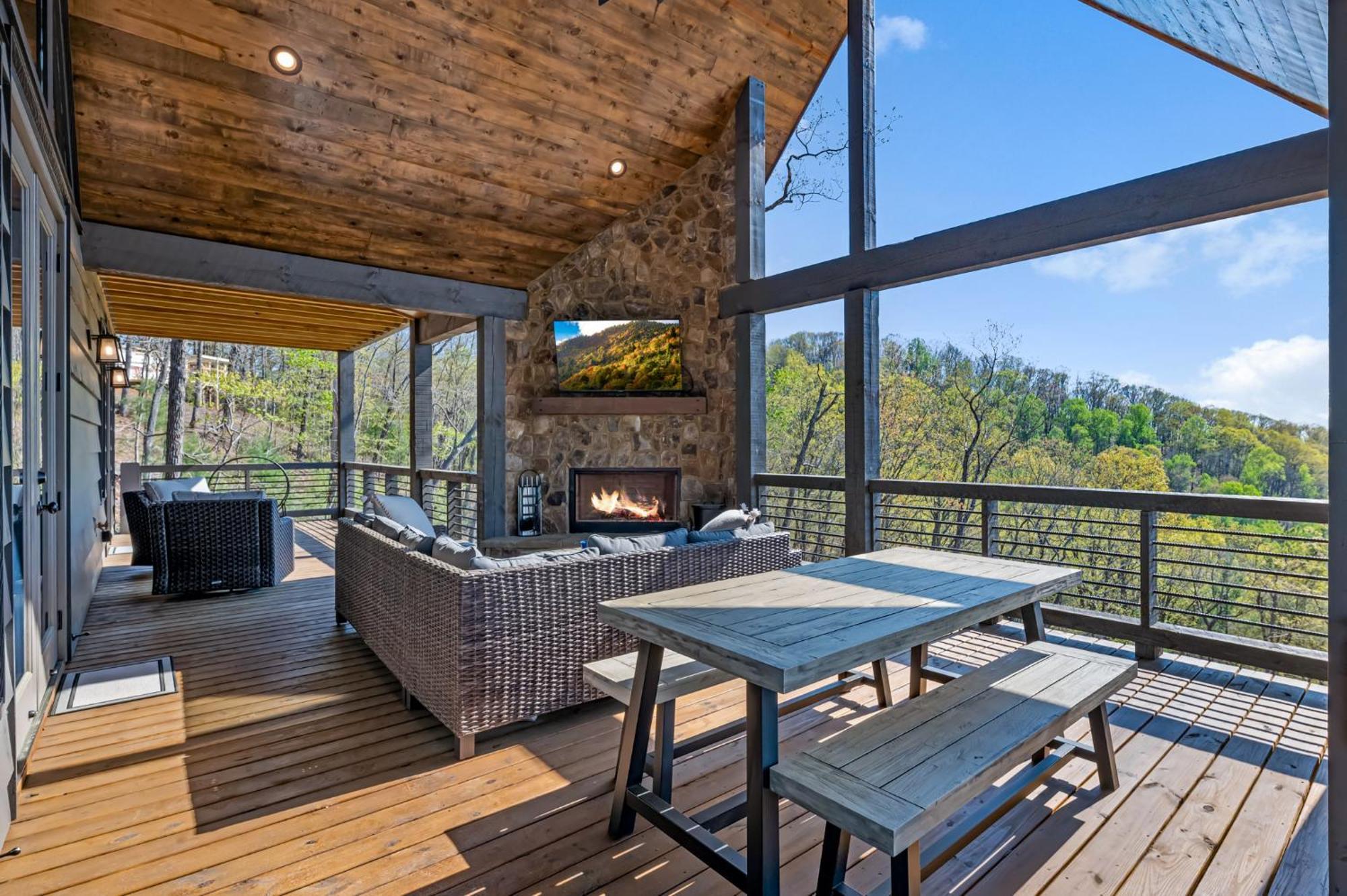 Mountain Air - Luxury Mountain View Cabin Blue Ridge Luaran gambar