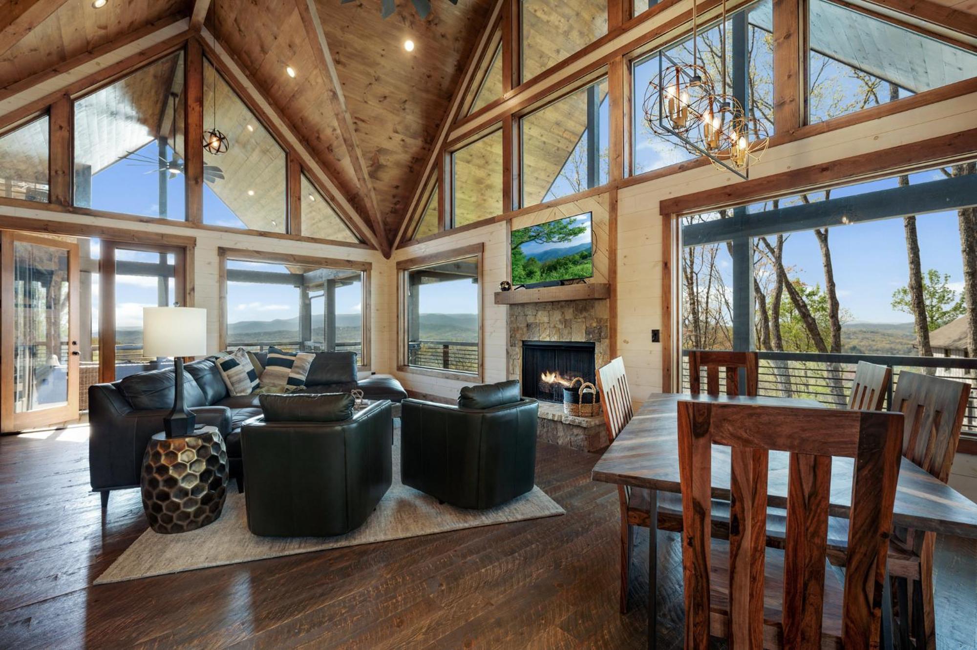Mountain Air - Luxury Mountain View Cabin Blue Ridge Luaran gambar