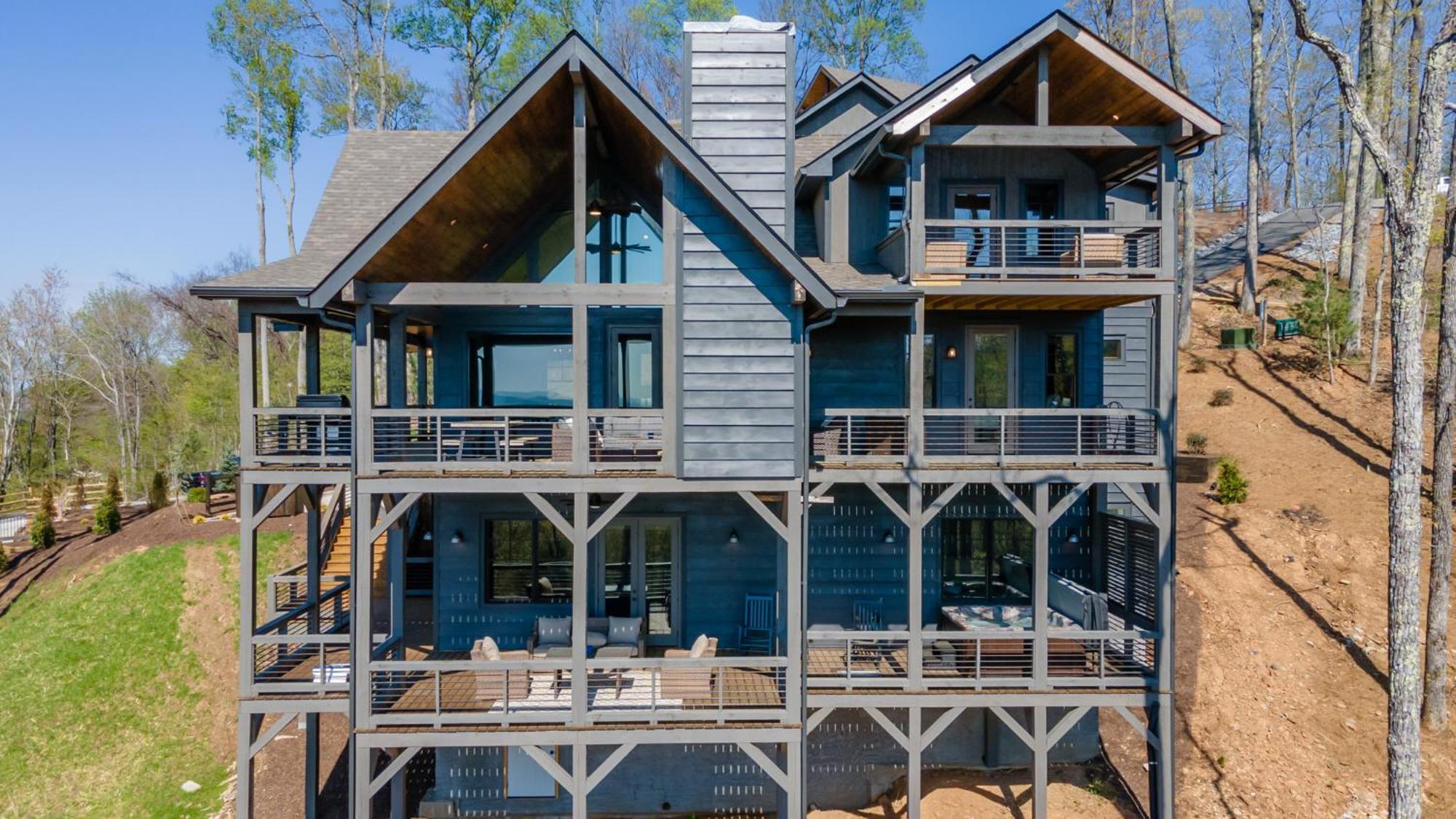 Mountain Air - Luxury Mountain View Cabin Blue Ridge Luaran gambar