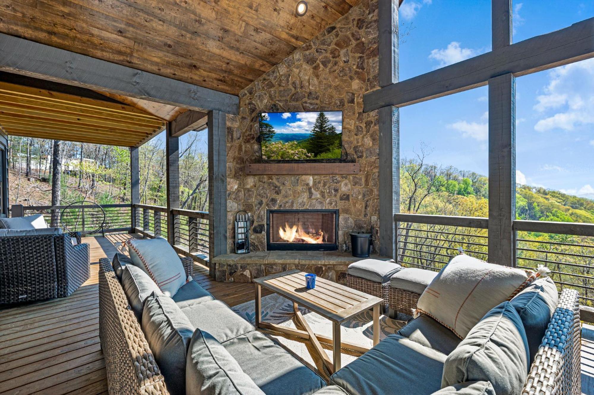 Mountain Air - Luxury Mountain View Cabin Blue Ridge Luaran gambar